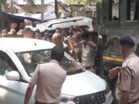 Car Catches Fire On Delhi’s Mehrauli-Badarpur Road, Two Escape Safely