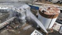 One dead and dozens of firefighters injured in Staten Island shipyard explosion